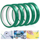 thumbnail image 2 of Cinta para Alta Temperatura Cinta Resistente Al Cinta de Transferencia de para SublimacióN Sin Residuos 10 mm X 33 M 108 Pies (Verde-10 Rollos), 2 of 5