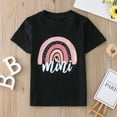 thumbnail image 2 of LUOGENLI Girls Tops Size 7-8 White Girls Short Sleeve T Shirts Kids Summer Tops Crewneck Tees 3 13 Years Girls Tops Size 6 Small Summer Tops for Girls Black 6-7 Years, 2 of 9