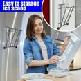 thumbnail image 4 of Stainless Steel Foldable Ice Scoop Holder Metal Heavy Duty Ice Maker Scoop Holder for Ice Maker Kitchen Freezer Bar Party Wedding Universal Compatibility, 4 of 8