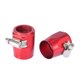 thumbnail image 4 of 5uds AN6 Hexagonal Coche Manguera Terminador Flexible Goma Tubería Abrazadera Rojo, 4 of 6