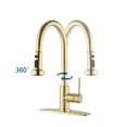 thumbnail image 3 of Cfowner Kitchen Faucets with Pull Down Sprayer, Farmhouse Sink Faucet, Commercial Modern Stainless Steel Faucets for Bar, Laundry, Utility Sink, 3 of 6