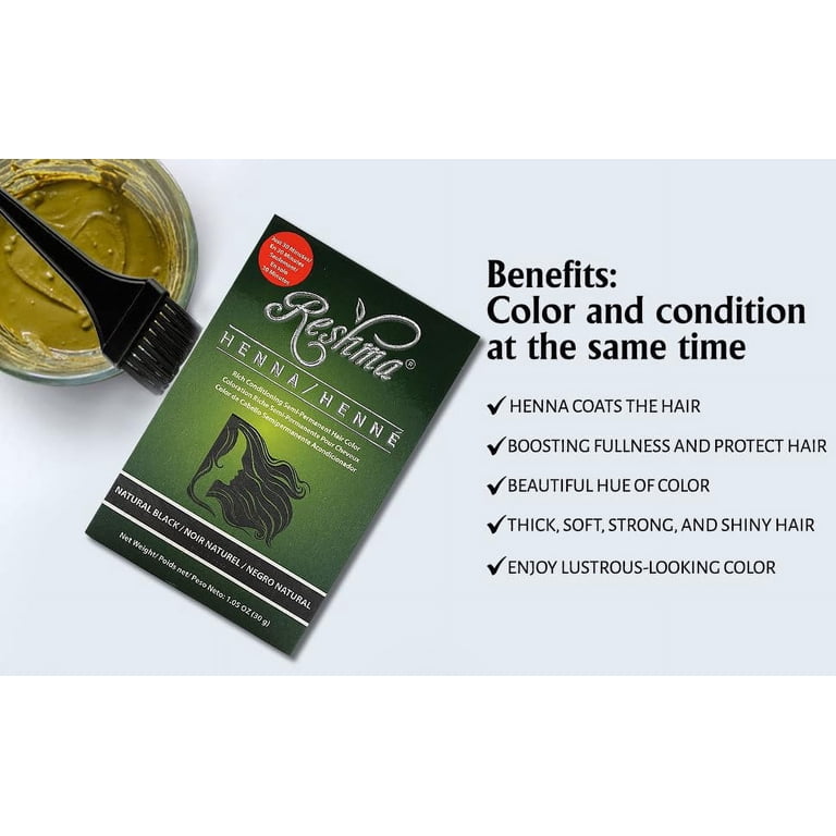 Reshma Beauty Henna Hair Color, Natural Black, 1.05 Oz - Walmart.com