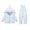 09 Blue, variant on guisaled Snow Suit for Babies 12-18 Months Winter Hooded Warm Snow Bib Pant and Puffer Jackets Lightweight 2 Piece Snowsuits