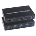 thumbnail image 3 of Conmutador KVM AIMOS AM-KVM 201CL 2-en-1 HDMI / USB KVM Switch Soporte HD 2K * 4K 2 Hosts Comparten 1 Conjunto de Monitor / Teclado y Mouse AIMOS Conmutador KVM, 3 of 5