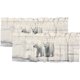 thumbnail image 1 of Cenefas de cortina opacas con diseño de oso polar blanco grande sobre hielo en la Antártida del Norte, para sala de estar, dormitorio, baño, decoración, 54 x 18 pulgadas (2 unidades), 1 of 5