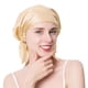 thumbnail image 1 of Beige Gorro de dormir de satén sedoso para mujer, gorro de noche con cinta elástica para el cuidado del cabello, gorro para dormir de seda de pelo largo, 1 of 4