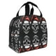 thumbnail image 2 of Disketp Skull santa hat Bolsa Térmica para Almuerzo para Hombre y Mujer, Ideal para Trabajo, Senderismo y Picnic, 2 of 8