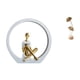 thumbnail image 1 of Figura de hoja abstracta, estatua de mujer, centro de mesa, dormitorio, regalo para lectores, estantería, escultura de granja, decoración versátil, ar, 1 of 8