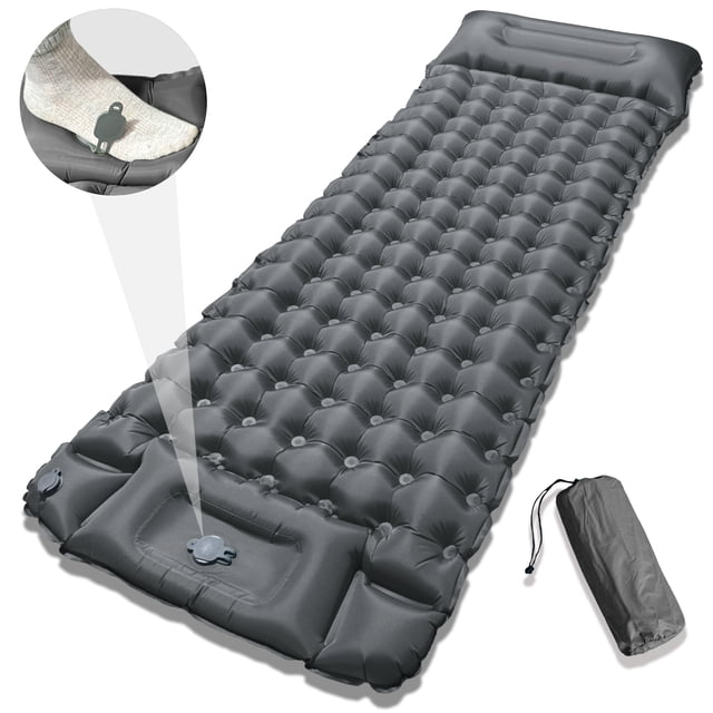 Typpkmm Cozy Thick Inflatable Mattress with Winter Insulated Camping Pad and 10cm