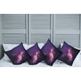 thumbnail image 6 of Ambesonne Space Throw Pillow Cover 4 Pack, Stars Dark Night Sky, 20", Purple, 6 of 6