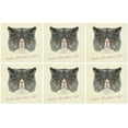 thumbnail image 1 of Vietsbay's Portrait of Exotic Shorthair Cat Printed Linen Napkin VHN_01 Lot of 6, 1 of 1