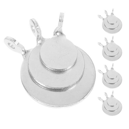 OULII 15Pcs Steel Shooting Targets Precision Archery Training Blocks Wear Resistant Metal Practice Sheets
