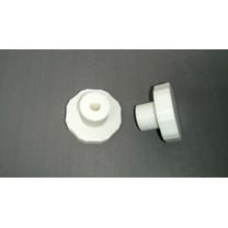 HVAC manual damper knob white, designed for .25 Inch shaft dampers