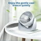 thumbnail image 5 of Ventilador de escritorio silencioso con turbina y sin escobillas | Rotación de 360° y control táctil | Ventilador portátil recargable por USB de 3 velocidades para oficina, hogar o dormitorio, 5 of 8