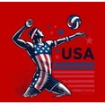 thumbnail image 4 of USA Volleyball Adult Red Crew Neck Short Sleeve Tee-XL, 4 of 4