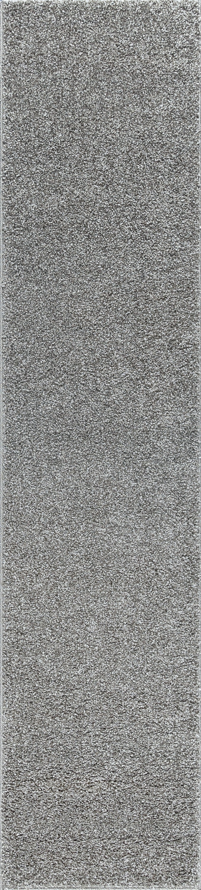 Shag 2x12 Area Rug Thick (2'3'' x 12') Solid Taupe Indoor Runner Easy to Clean