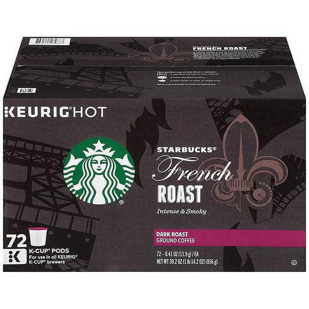 Starbucks French Roast K Cup Dark Roast Coffee K Cup Pods, 72 ct.,, 30.2 Oz (), 30.2 Oz