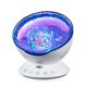 thumbnail image 4 of Proyector LED de luz nocturna infantil con olas del océano y control remoto, música hipnótica, 7 modos de parpadeo, ideal para dormitorio infantil, regalo de Navidad (blanco), 4 of 5