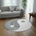 thumbnail image 4 of Yin-Yang Round Rug | Area Rug | YinYang Rug | Meditation Rug, 4 of 4