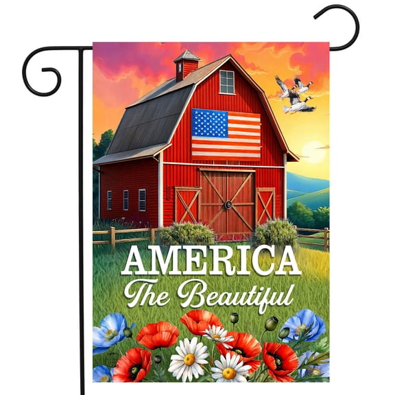 Briarwood Lane Summer Garden Flag 12x18 For Outdoor American Barn For Summer Garden Flag Flags For Outside