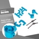 thumbnail image 2 of RC Cars Actualizaciones Parte delantero Swing ARM ST STEING STERING KNUCKLE MODELO MODELO REMOTO CONTROL DE CUCHO DE CUCHO REEMPLAZO PARA TAMIYA CC01 AZUL sidaley FN001278-02, 2 of 7