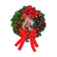 thumbnail image 2 of Couronnes de Noël Artificielles Guirlande Suspendue Porte Guirlande de Fleurs Pour Ornement de Maison de Fête Rojo 30cm Yotijar Corona de invierno, 2 of 8