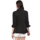 thumbnail image 3 of Chaqueta Utilitaria Ligera Allegra K Con Bolsillos Con Solapa Cordón Mujer Negro M, 3 of 6