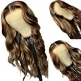 thumbnail image 6 of Glueless Brown Mixed Blonde Highlights Loose Long Wig 65 cm, 6 of 9