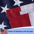 thumbnail image 5 of FLAGWIN American Flag 2x4 for Outside, US Flag 2x4 Heavy Duty Outdoor, 2x4 American Flag Outdoor with Embroidered Stars and 2 Brass Grommets, All Weather Lasting 2 x 4 USA Flag, 5 of 5