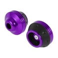 thumbnail image 1 of 15mm Motorcycle Slider Frame Aluminum Alloy Plastic Wheel Fairing Protection Crash Pad Protector Guard 59mm 45mm Purple 2 Pcs, 1 of 7