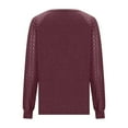 thumbnail image 5 of Womens Long Sleeve Shirts Casual Tops Dressy Outfits Fall Fashion Blouses Lace Clothes Y2k, 5 of 9