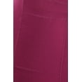 thumbnail image 4 of Crossover Waist Tummy Control Sculpting Sport Leggings With Pockets - Magenta, 4 of 4