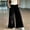 Black, variant on Women's Corduroy Extra Wide-Leg Pants Decorative Solid Color Loose Trousers Casual Daily Wear