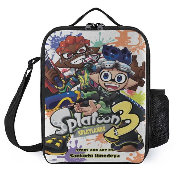 FSMYJJZY Splatoon Insulated Lunch Bag 9.8x7.9x3.1in for Women Men - Lunch Box Large Capacity for Work Travel Outdoor