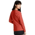 thumbnail image 4 of Hanes Women's Long Sleeve Cotton T-Shirt, Sizes XS-5X, 4 of 5
