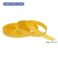thumbnail image 2 of Uxcell Grosgrain Ribbons with White Dots Ribbon Bow Decoration Crafts Gift Wrapping Wedding Orange Yellow 25 Yards 3/8 Inch, 2 of 7