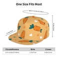 thumbnail image 6 of Fotbe Love Carrot Flat Bill Visor Cap Classic Snapback Hat Polyester Foam Trucker Hat Trucker Cap Adjustable Baseball Cap, 6 of 9