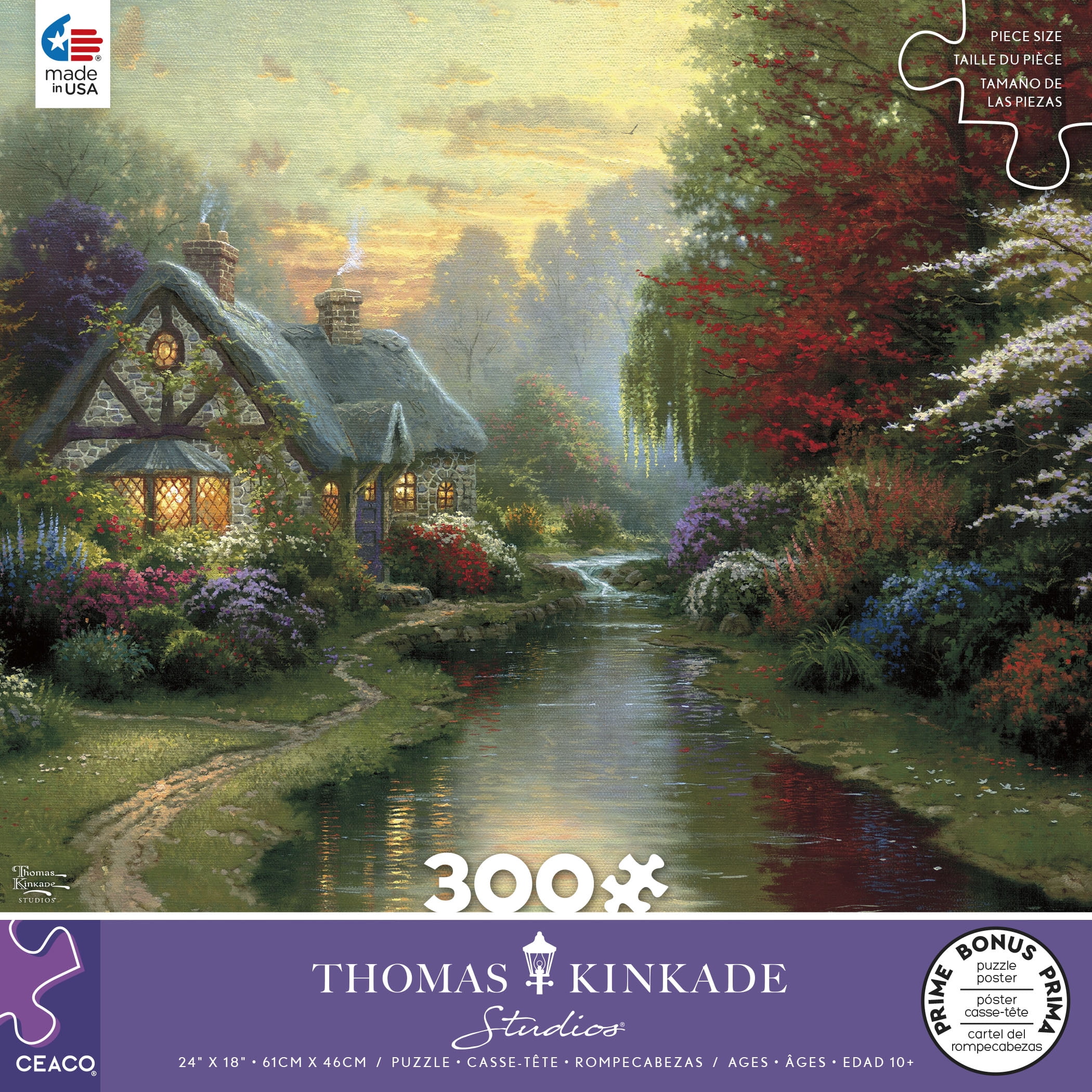 Ceaco Thomas Kinkade Inspirations A Quiet Evening 300 Piece Jigsaw Puzzle