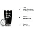 thumbnail image 4 of Thank You for Being Awesome Tumbler Gift Set - Birthday, Christmas, Appreciation Inspirational Gifts for Women, Men, Coworkers - 20oz Stainless Steel Insulated Coffee Travel Mug, 4 of 4