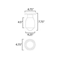 thumbnail image 4 of 10629TVOY Maxim Lighting Pompeii - 1 Light Flush Mount-7.75 Inch Tall and 4.75 Inch Wide-Travertine Oyster Finish, 4 of 5