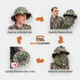 thumbnail image 6 of Mossy Oak Shadow Grass Blades 3D Leafy Boonie Hat and Camo Face Mask, Adj OSFM, 6 of 10