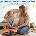 thumbnail image 6 of BouPower Spinning Chair for Kids, Glow-in-the-Dark Elephant Sensory Swivel Seat, Balance Training Sit and Spin Toy, Gift for Boys Ages 3+, 6 of 9