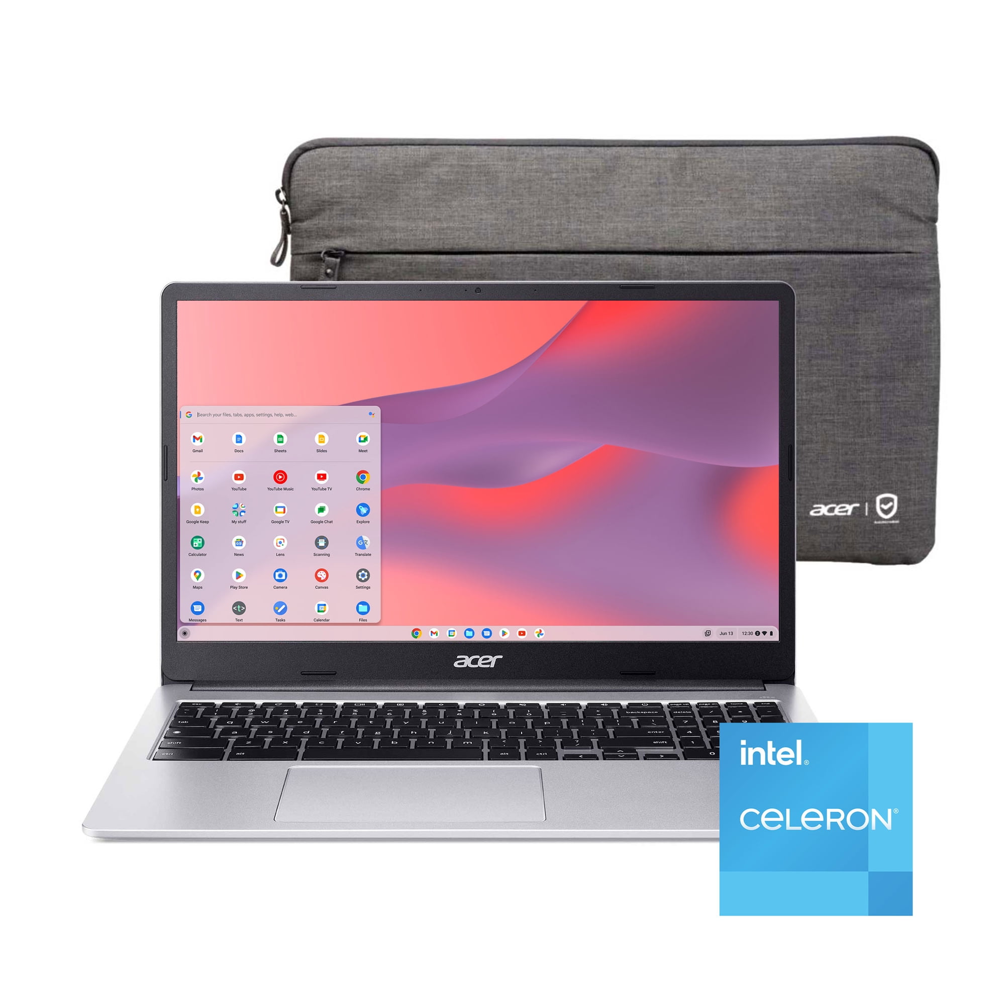 Acer Chromebook 315 15.6 inch Laptop Intel Processor N4500 4GB RAM 64GB eMMC Pure Silver
