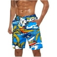 thumbnail image 2 of Viikei Men's Cooling Shorts,Men Casual Fashion Print Shorts with Pockets Elastic Waist Beach Pants Multicolor S, 2 of 5