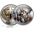 thumbnail image 3 of Inspiring Double Sided Memorial Coin for Collectors, Nostalgic Commemorative Token & Religious Art featuring 1.6 Inch Design for Coin Enthusiasts, 3 of 5