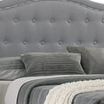 thumbnail image 7 of Sey California King Bed w Storage Drawer, Light Gray Burlap Upholstery, 7 of 7