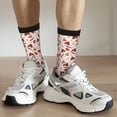 thumbnail image 6 of Rateoe Autumn Brown Butterfly for Women Casual Calf Socks - Cute Crew Socks - Thin Soft Above Ankle Socks Size 5-11, 6 of 6
