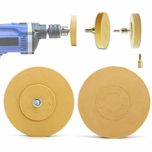 4" Decal Remover Eraser Wheel, Remove Car Decals Vinyl & Stickers