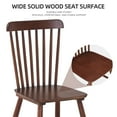 thumbnail image 6 of Set of 4 Rubber Wood Dining Chairs Natural Finish Solid Wood Seat Wide 16.54-inch Size Kitchen, Dining Room Furniture, 6 of 16