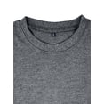 thumbnail image 5 of Frontwalk Men's Tops Long Sleeve T Shirts Waffle T-shirt Mens Regular Fit Basic Tee Crew Neck Pullover Dark Gray S, 5 of 7